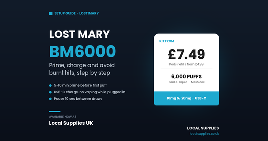 Lost Mary BM6000 Setup Guide: How to Prime, Charge, and Avoid Burnt Hits