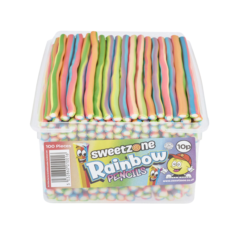 Sweetzone 10P Pencils Candies 100pcs