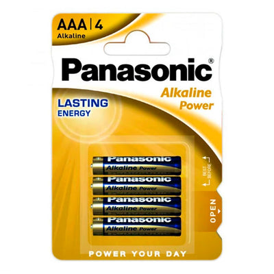 Panasonic Alkaline Power AAA Batteries 4 pack