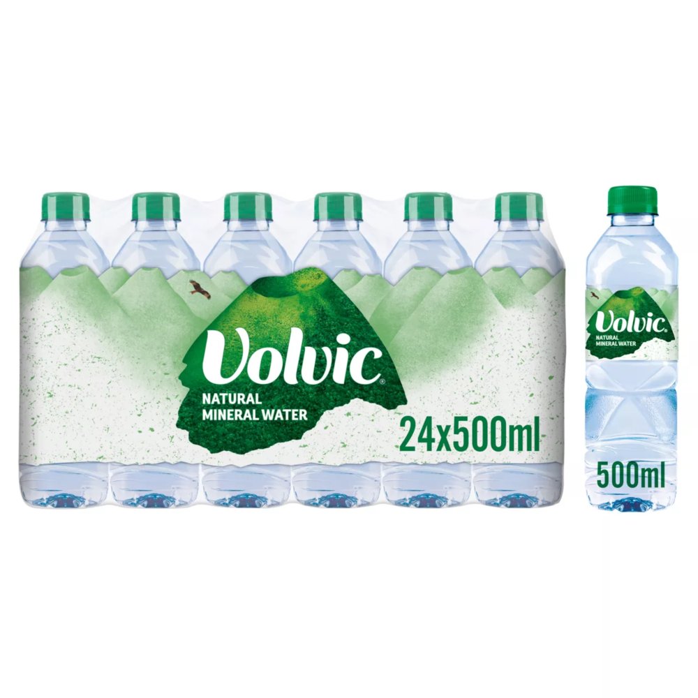 Volvic Natural Mineral Water [24x500ml]