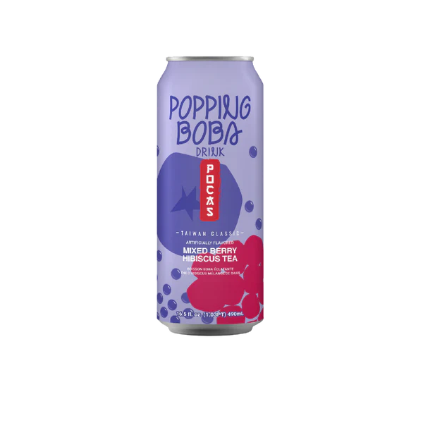 POCAS POPPING BOBA MIXED BERRY HIBISCUS [24x490ml] - NPM
