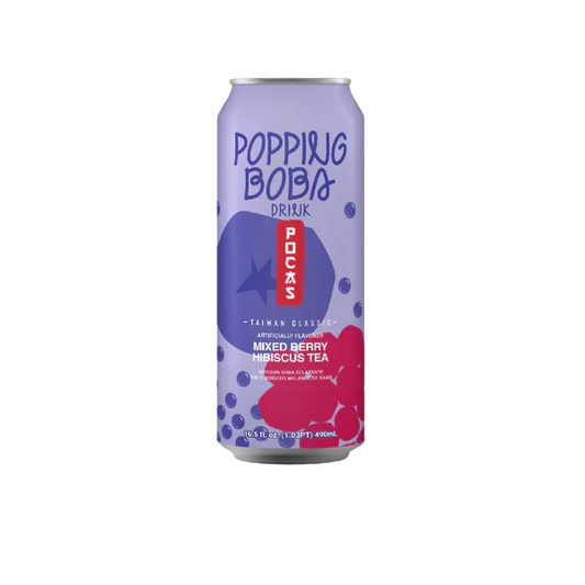 POCAS POPPING BOBA MIXED BERRY HIBISCUS [24x490ml] - NPM