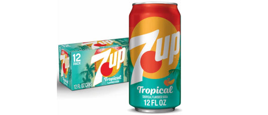 7UP Tropical Soda 12floz Can 355ml - 12 Pack