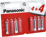 Panasonic Zinc Carbon AA Batteries 8 Pack