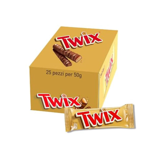 Box of Twix chocolate bars (25 x 50g)