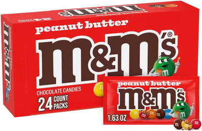 M&M'S Peanut Butter Chocolate Candy  24-Count Box