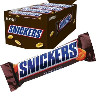 Box of Snickers chocolate bars (24 x 50g)