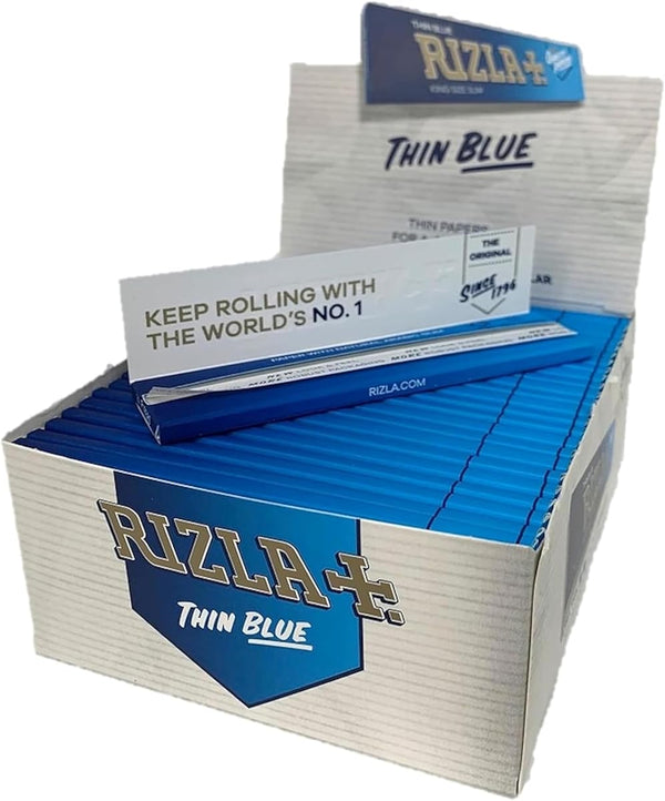 Rizla King Size Slim Blue Rolling Paper Full Box of 50
