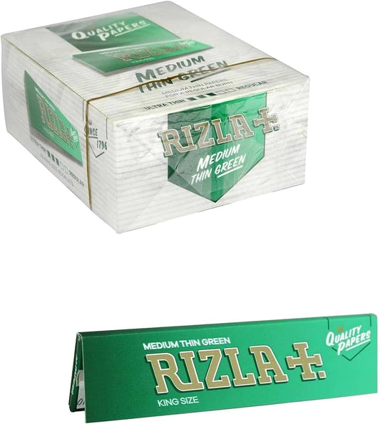 Rizla King Size Green Rolling Paper Full Box of 50 Booklets
