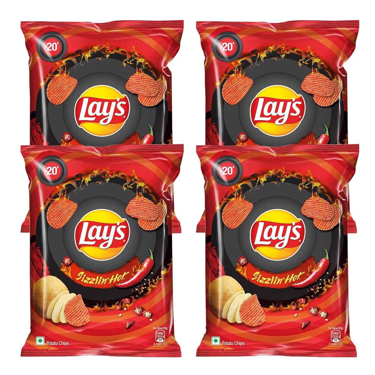 LAYS SIZZLING HOT CRISPS [45X48g]