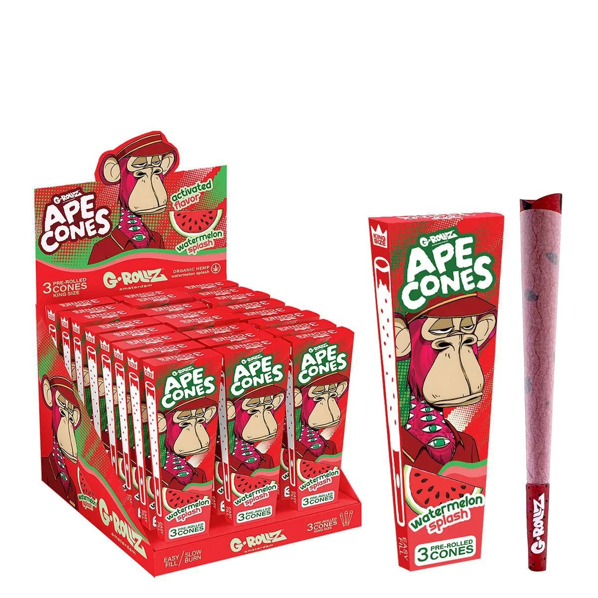 G.ROLLZ - APE Pre-Rolled Pop Cones - [24x3]