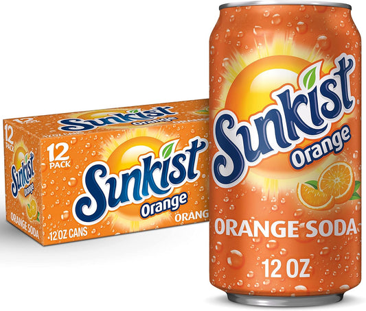 Sunkist Drinks 12oz can 355ML - 12 Pack