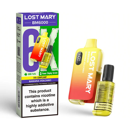 Lost Mary BM6000 Banana Volcano Prefilled Pod Kit