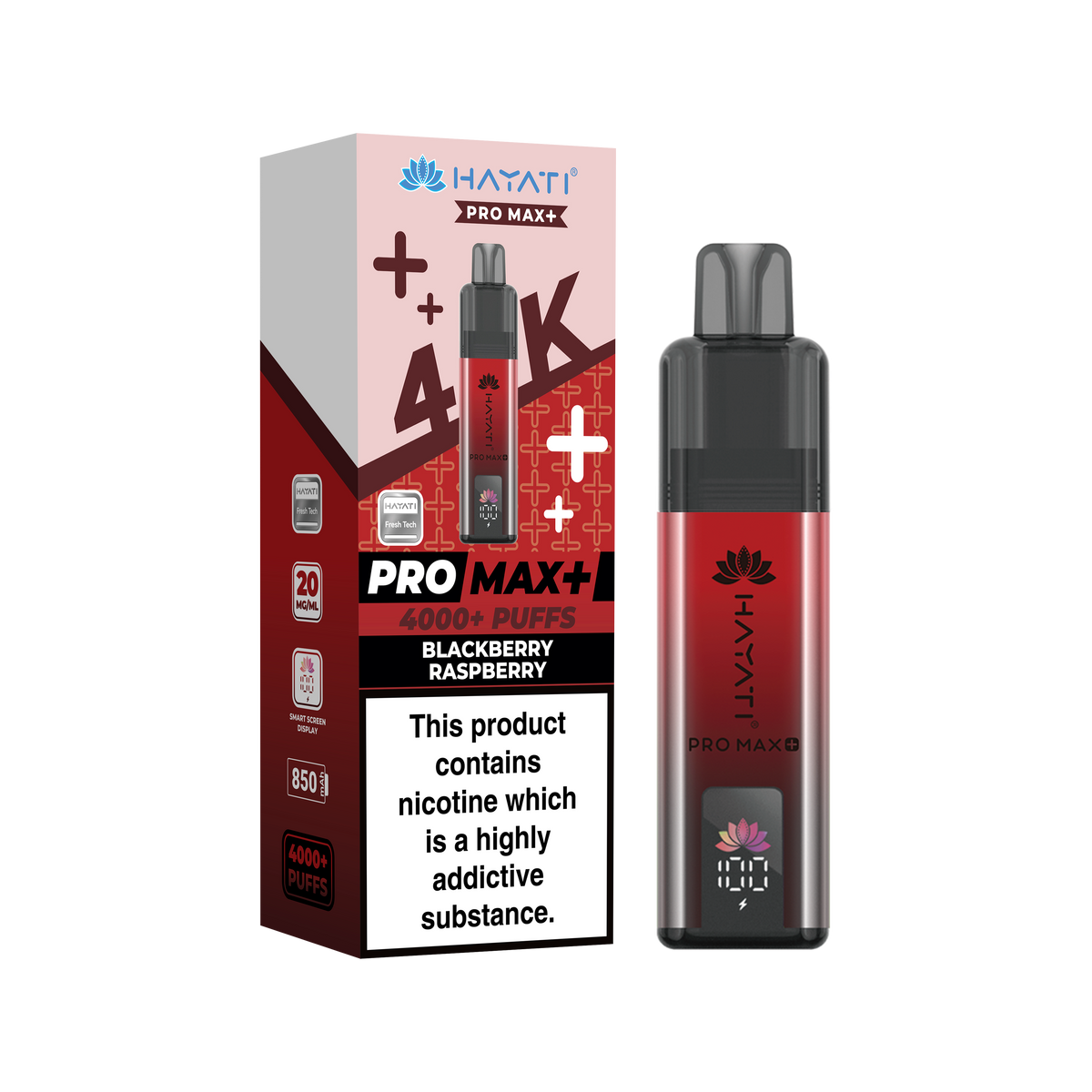 Hayati Pro Max+ 4K Prefilled Pod Kit - 20mg
