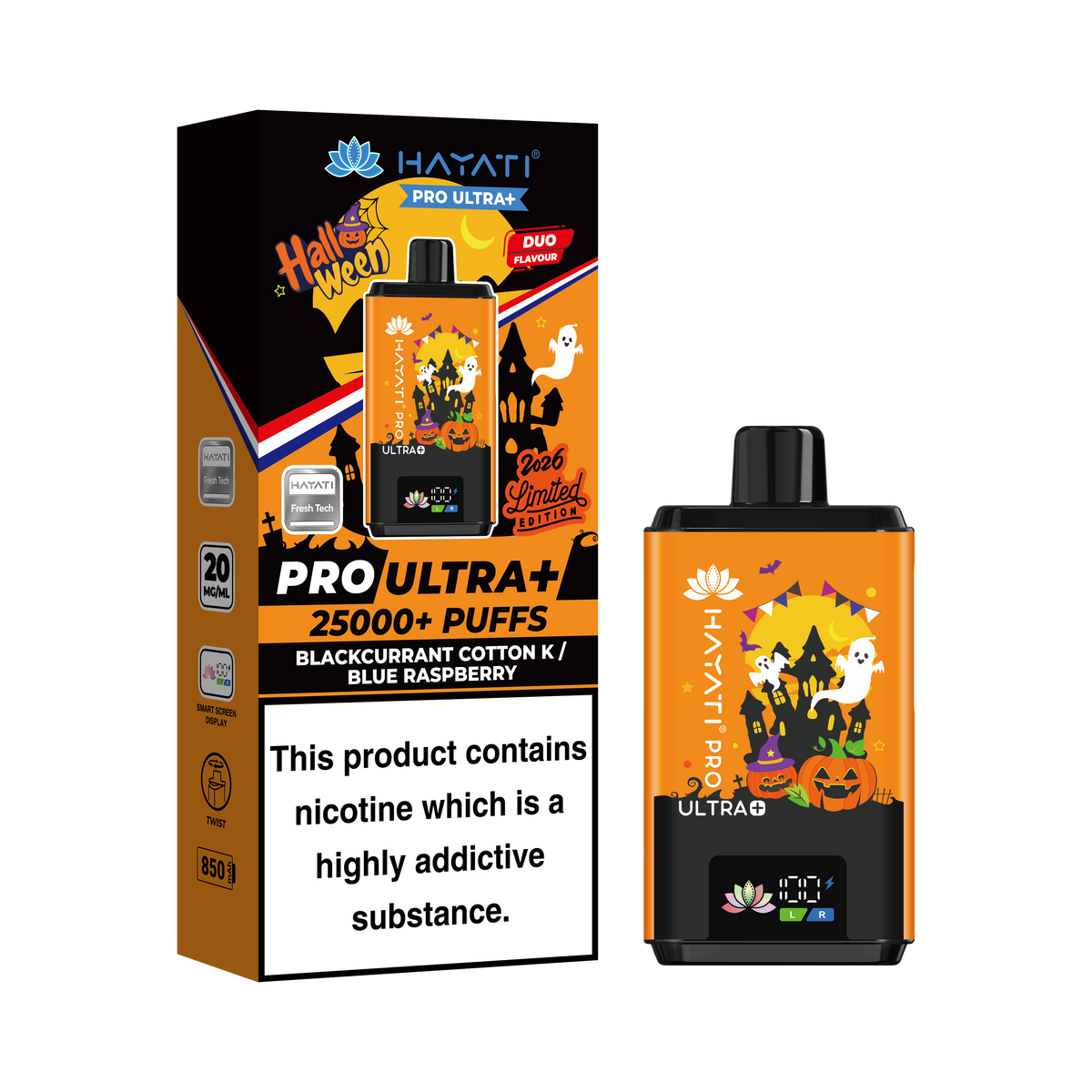 Hayati Pro Ultra 25K Vape Kit - Halloween Edition (20mg)