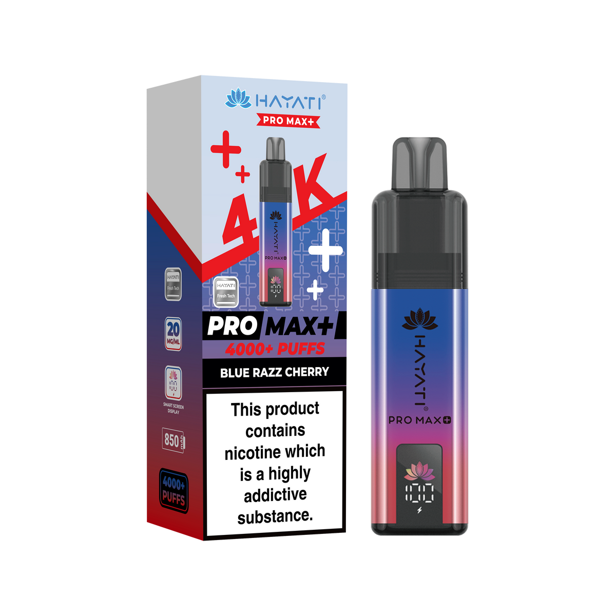 Hayati Pro Max+ 4K Prefilled Pod Kit - 20mg