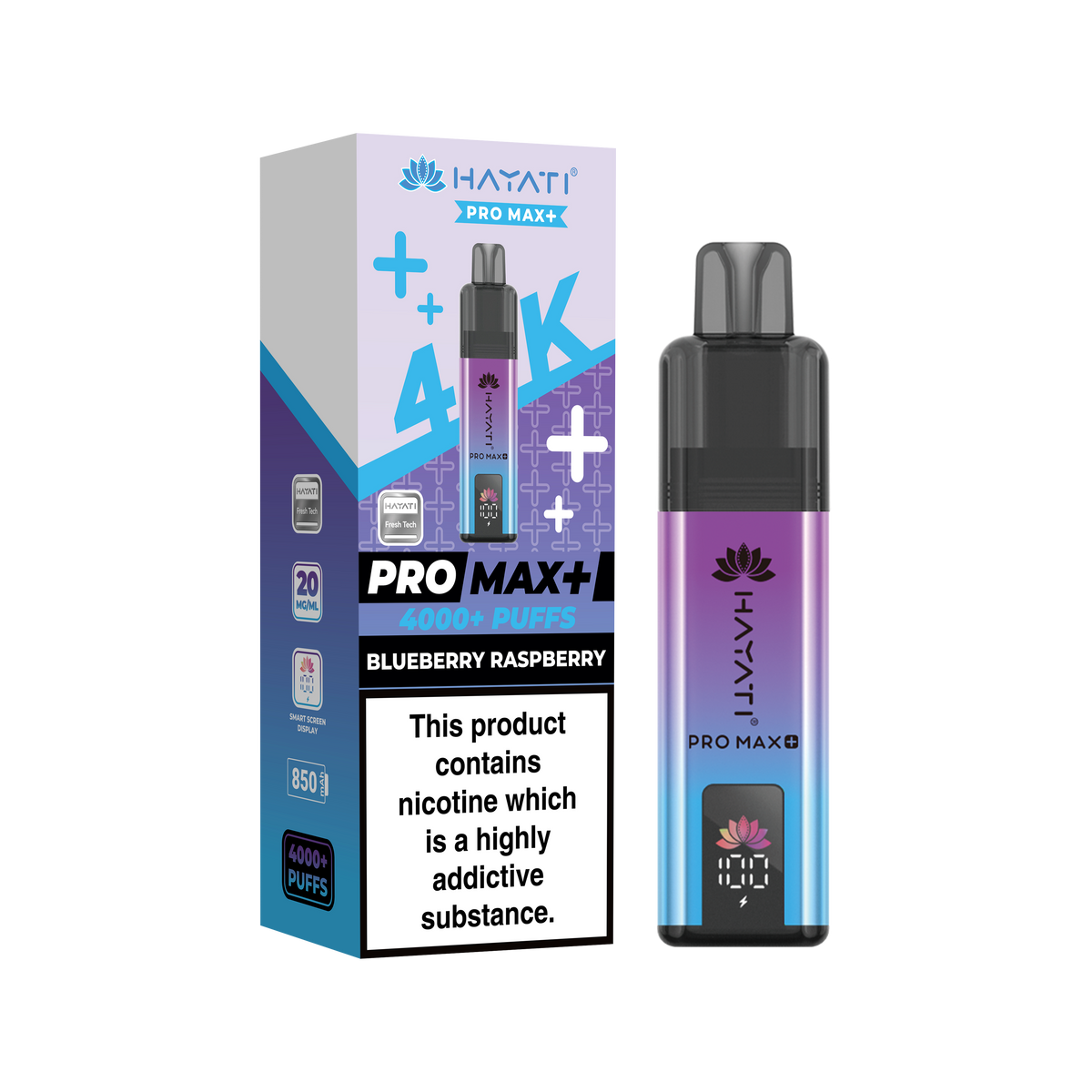 Hayati Pro Max+ 4K Prefilled Pod Kit - 20mg