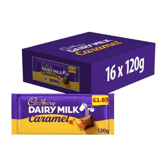 CADBURY DAIRY MILK CARAMEL BAR 16x120G