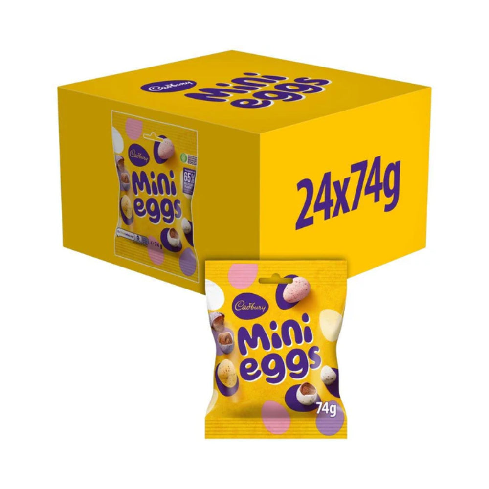 Cadbury Mini Eggs Chocolate Bag 74g (Box of 24)