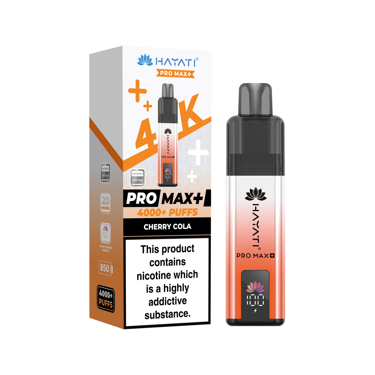Hayati Pro Max+ 4K Prefilled Pod Kit - 20mg