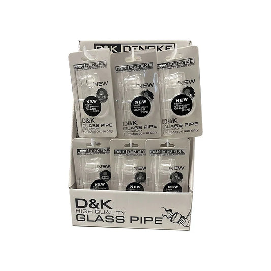 D&K Dengke Smoking Pipe DK8581 24 pack [Glass Pipe] RRP £2.99