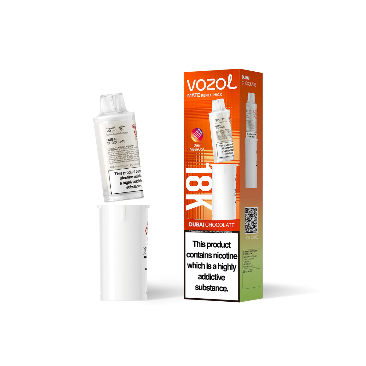 VOZOL MATE 18K Prefilled Pods