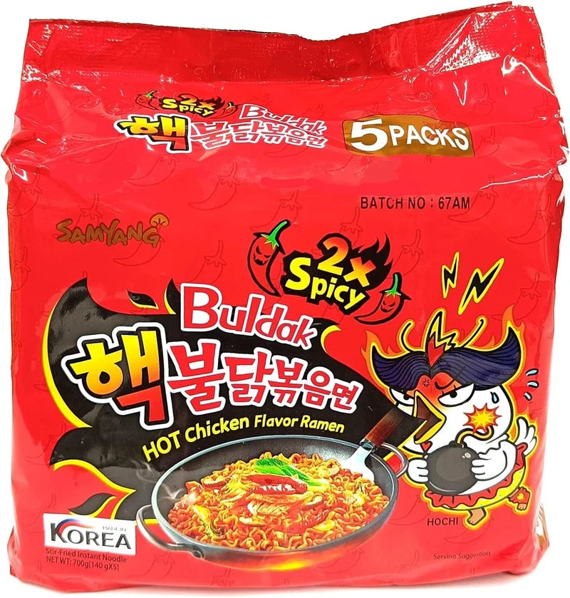 Samyang Noodles EXTREME HOT 2X SPICY [140Gx8x5]