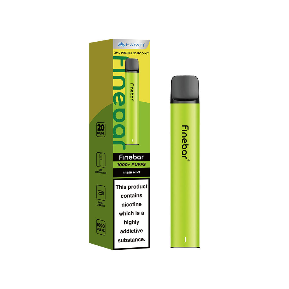 Hayati Finebar 1000 Plus Prefilled Pod Kit 20MG