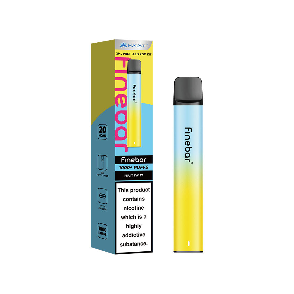 Hayati Finebar 1000 Plus Prefilled Pod Kit 20MG