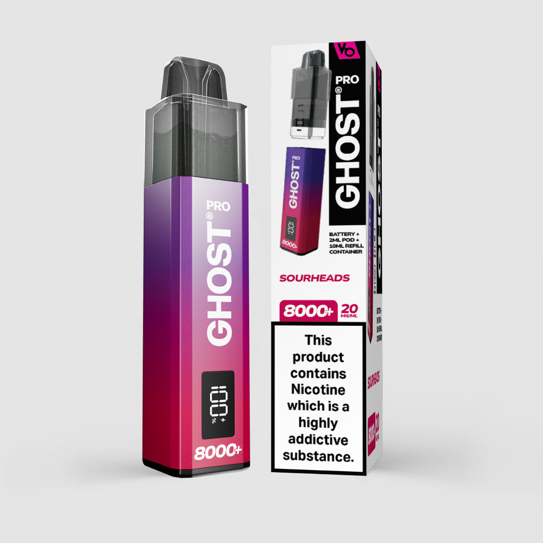 Vapes Bars Ghost Pro 8000 Plus Prefilled Pod Kit