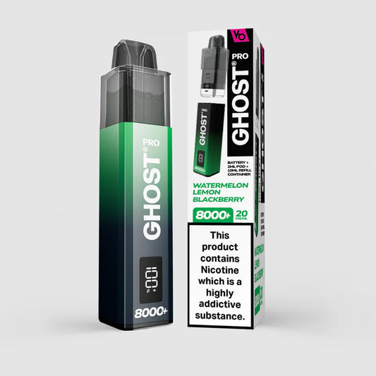 Vapes Bars Ghost Pro 8000 Plus Prefilled Pod Kit