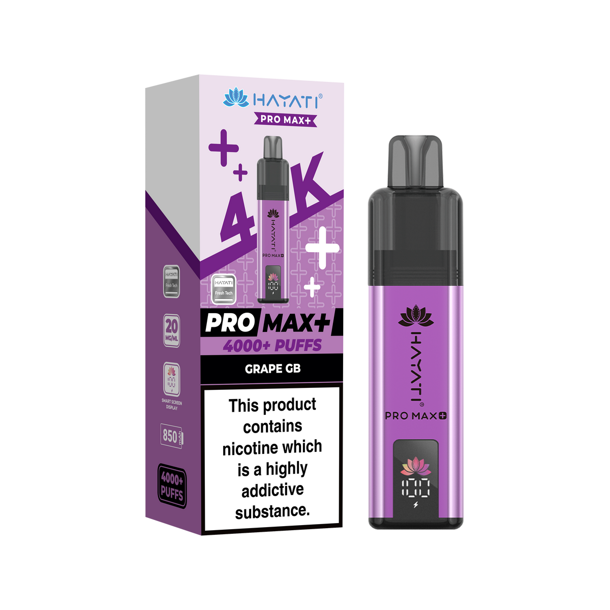 Hayati Pro Max+ 4K Prefilled Pod Kit - 20mg