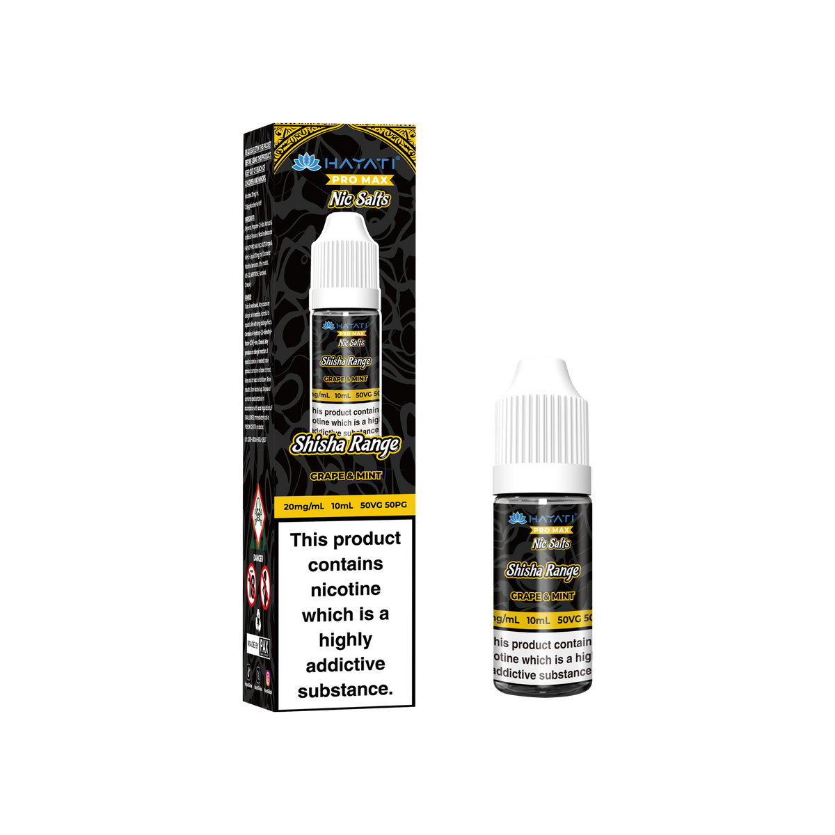 Hayati Pro Max Shisha Range Nic Salts 20MG