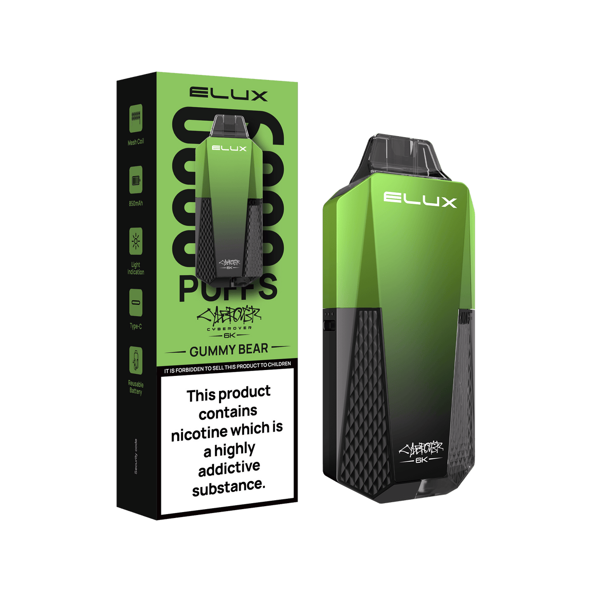 ELUX Cyberover 6K Prefilled Pod Kit