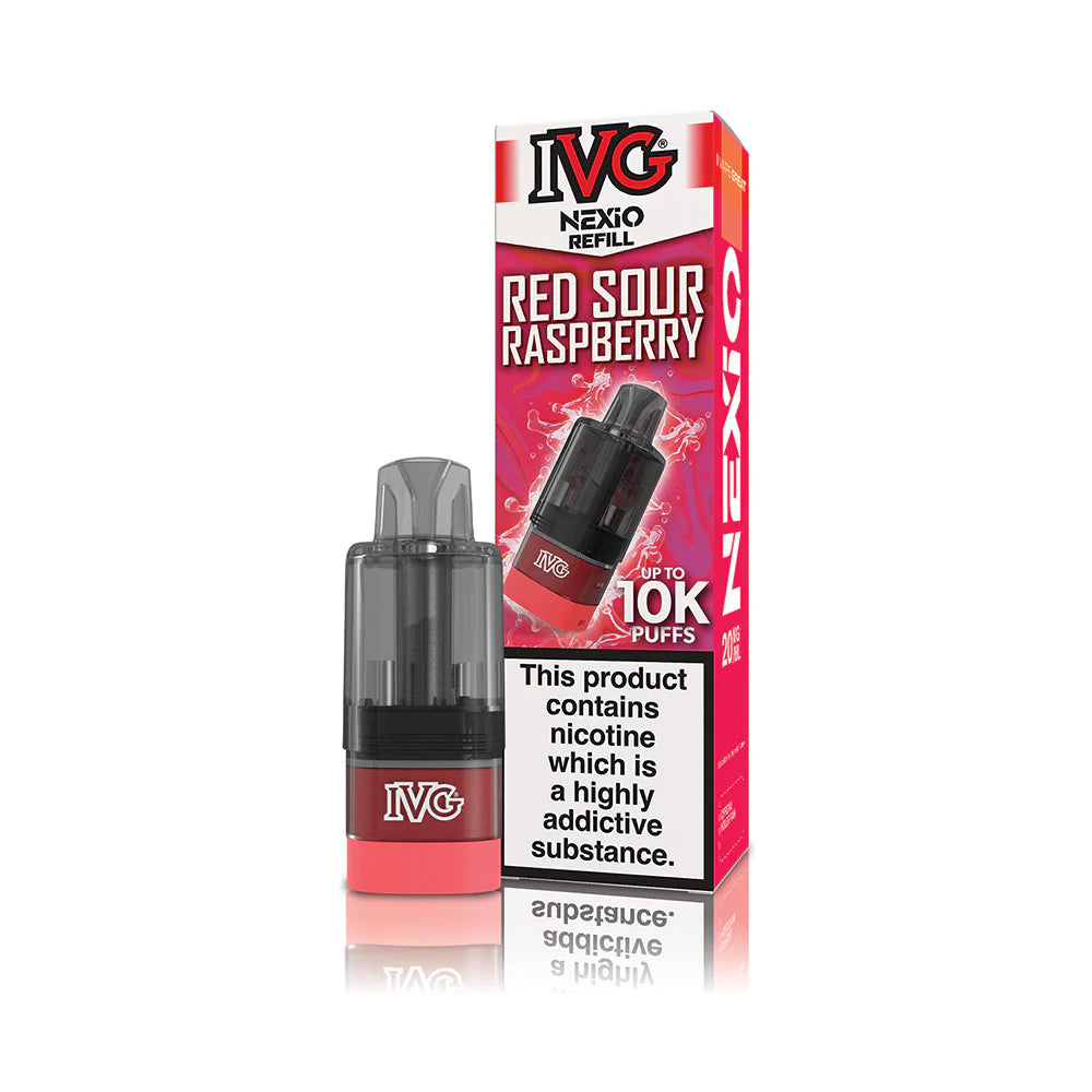 IVG Nexio Red Sour Raspberry Refills Pods
