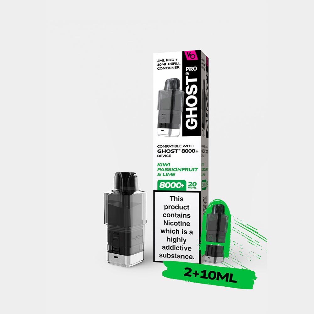 Vapes Bars Ghost Pro 8000 Plus Prefilled Pods