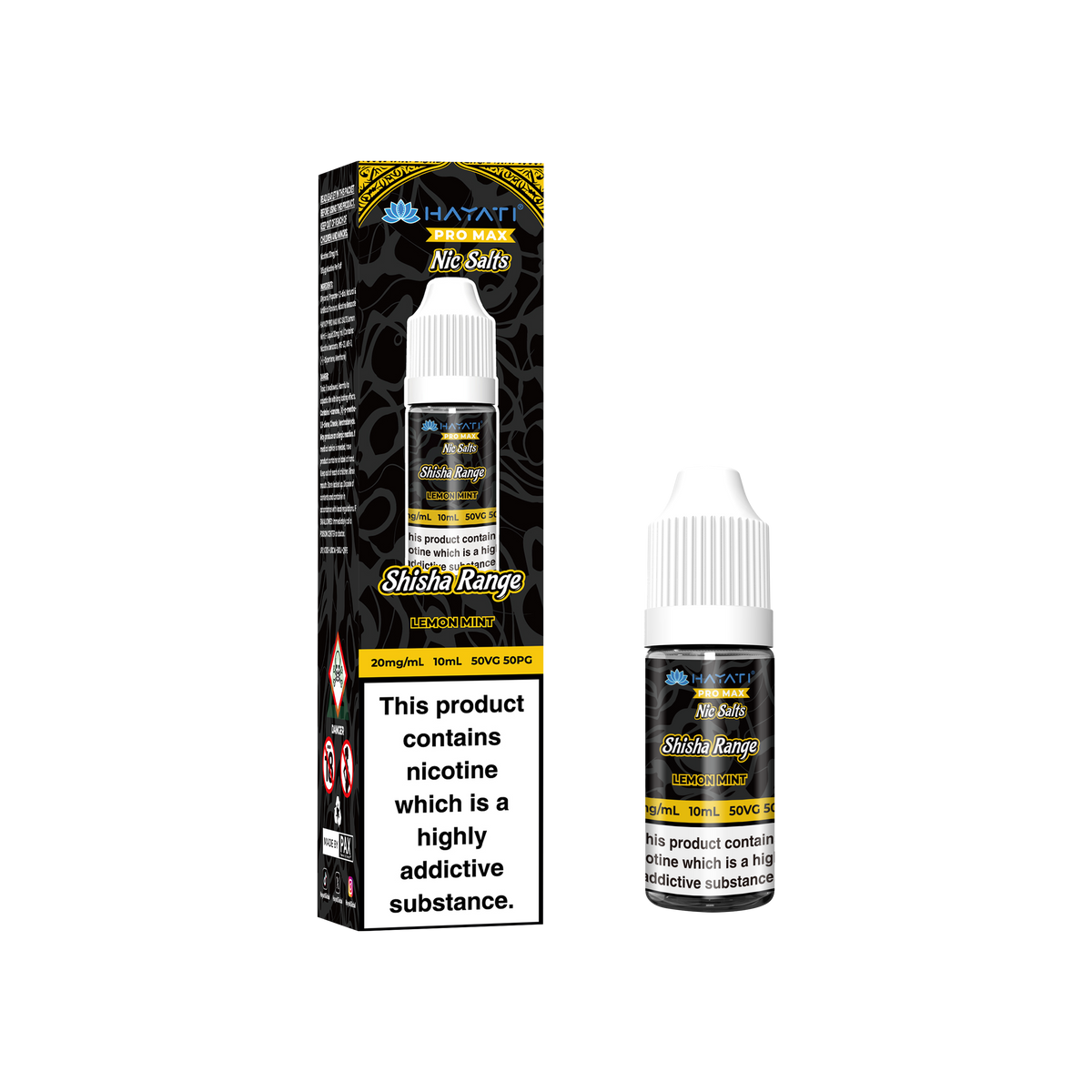 Hayati Pro Max Shisha Range Nic Salts 20MG