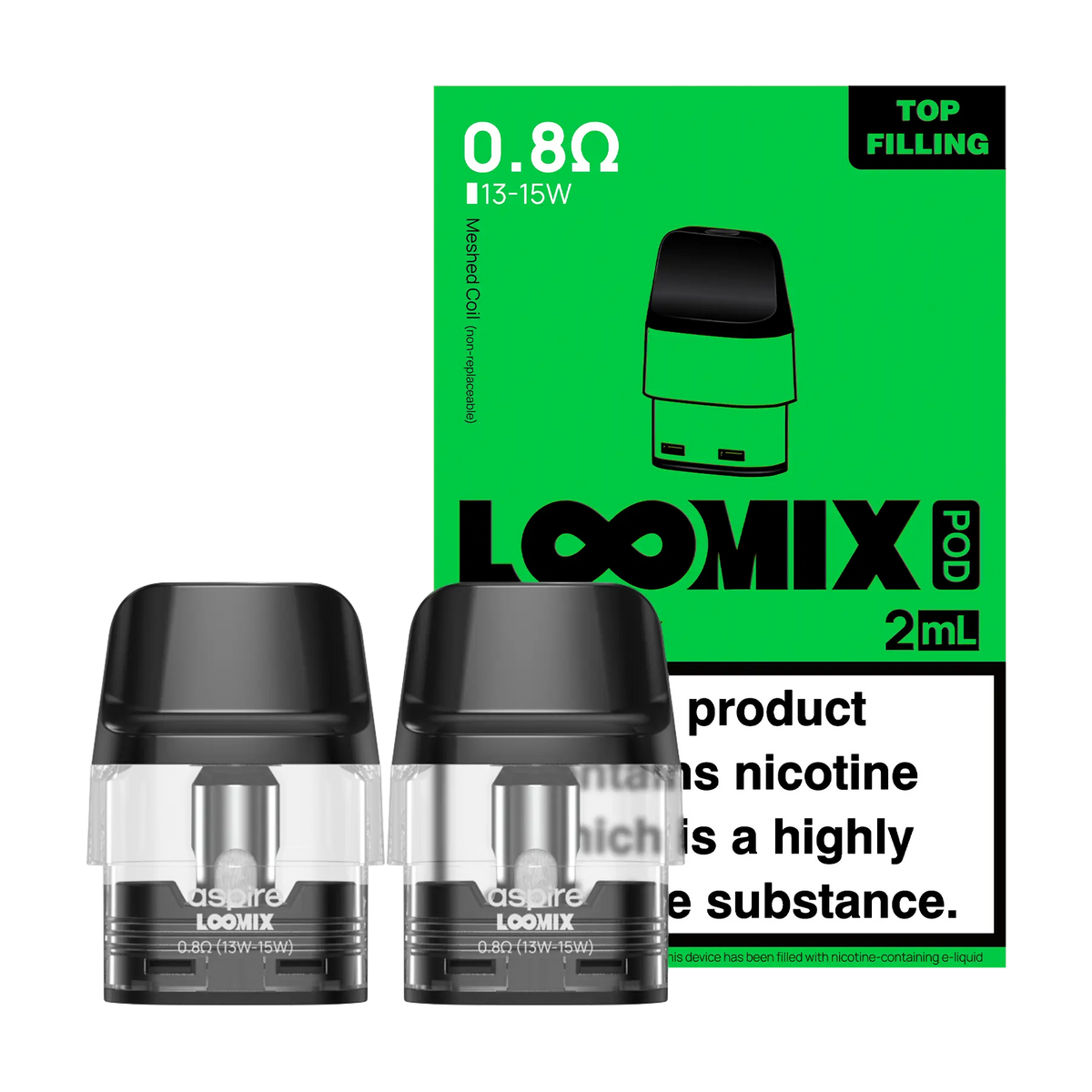 Aspire Loomix Replacement Pods 2 Pack XL