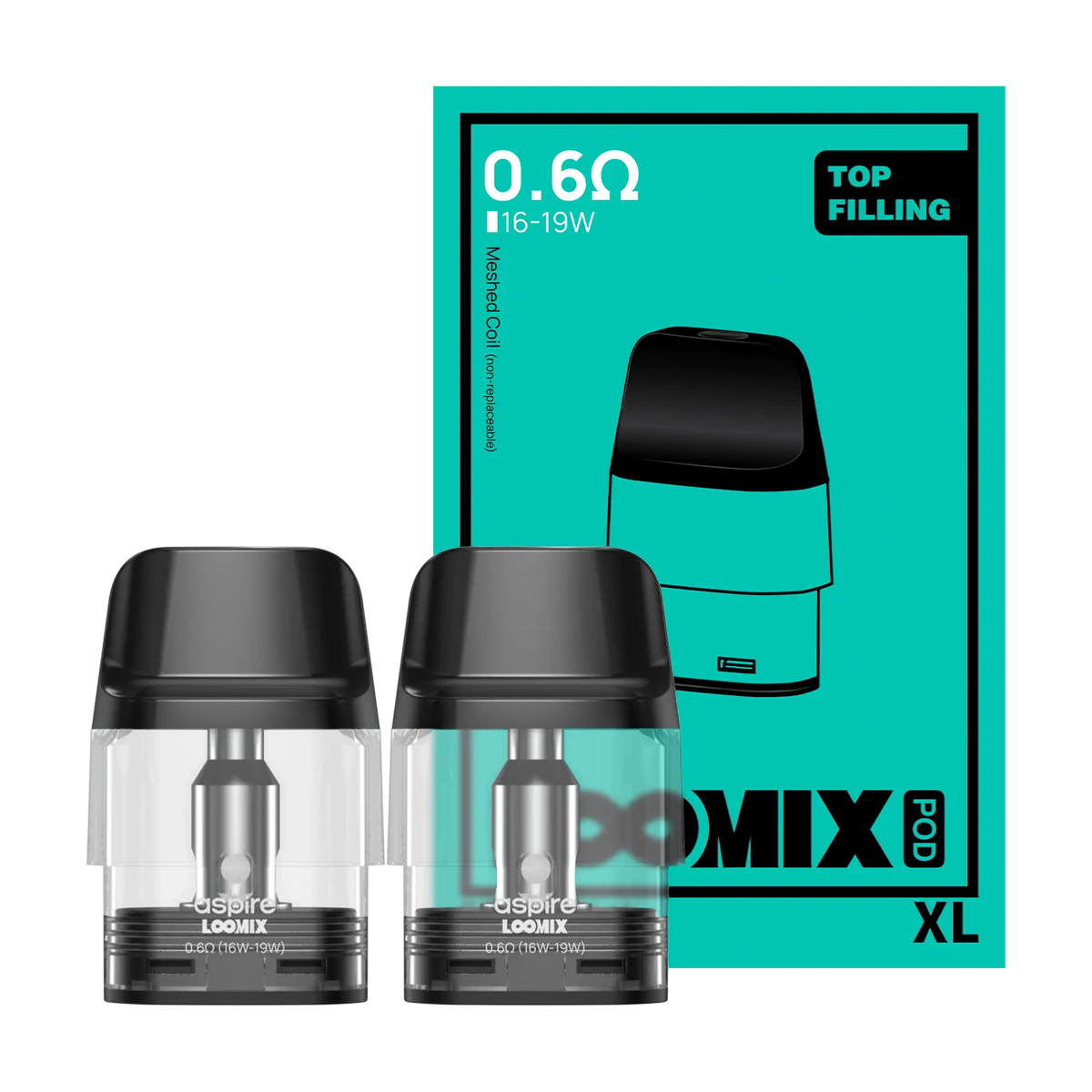 Aspire Loomix Replacement Pods 2 Pack XL