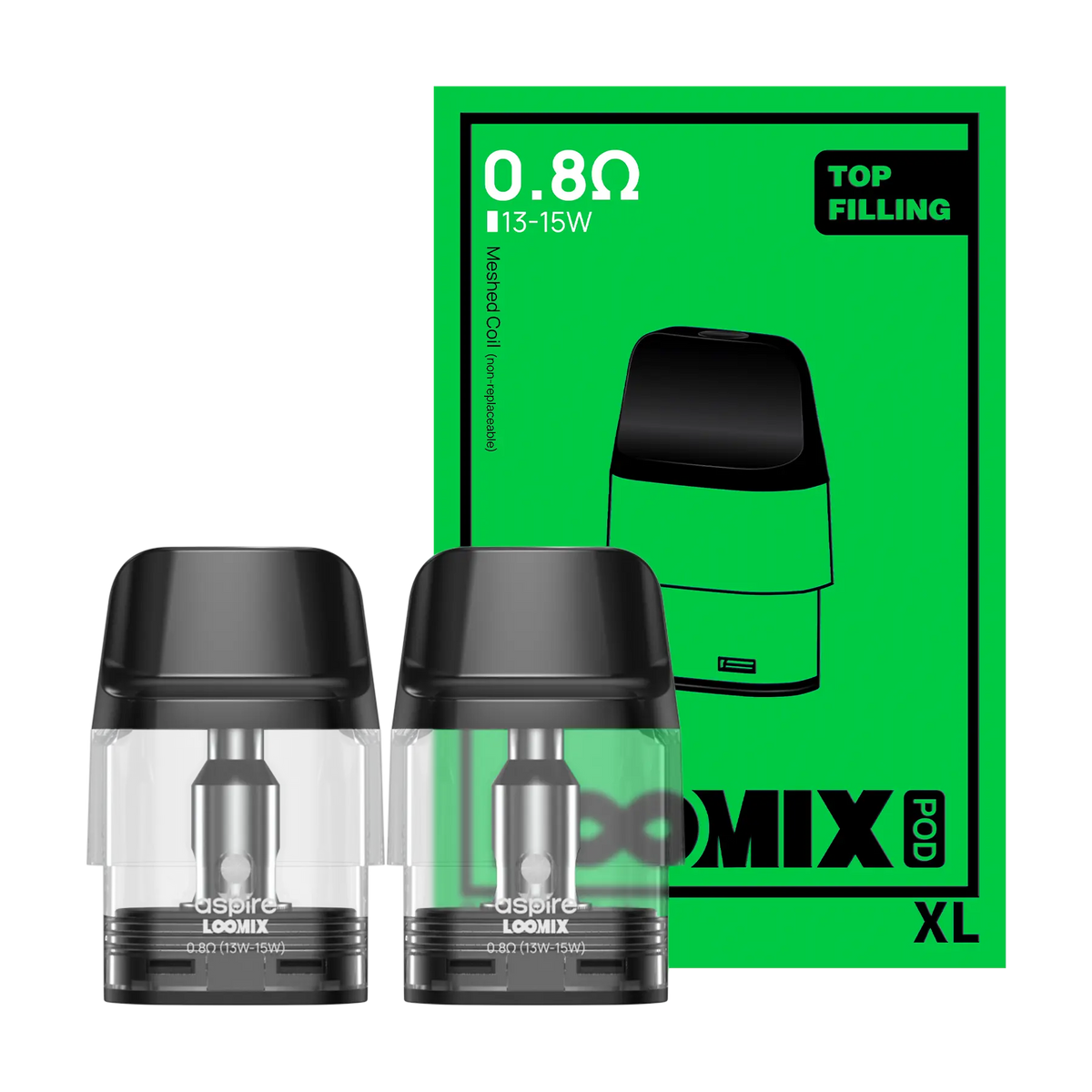 Aspire Loomix Replacement Pods 2 Pack XL