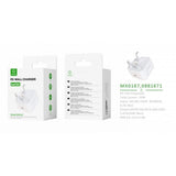 Woox MX0167 UK Type-C 20W PD Wall Charger without Cable, 5V 3A, , White [6 pcs]