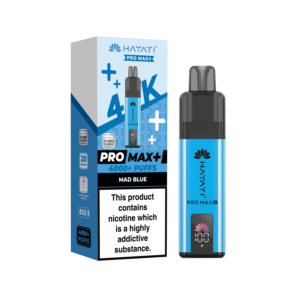 Hayati Pro Max+ 4K Prefilled Pod Kit - 20mg