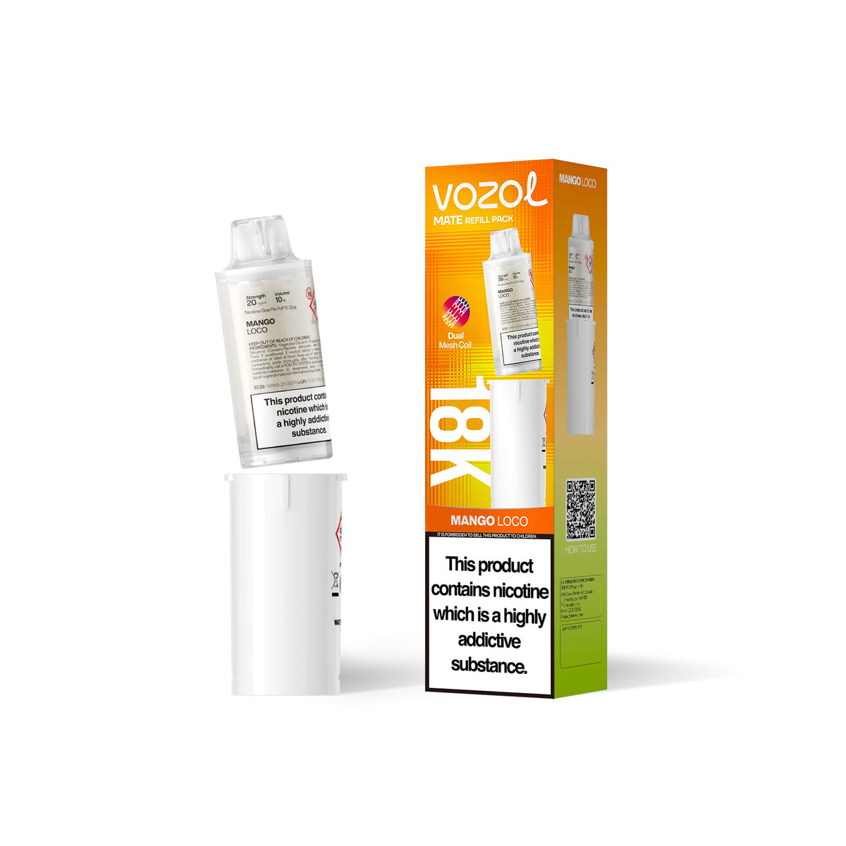 VOZOL MATE 18K Prefilled Pods