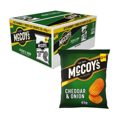 Mccoys Cheddar & Onion [20x65g]