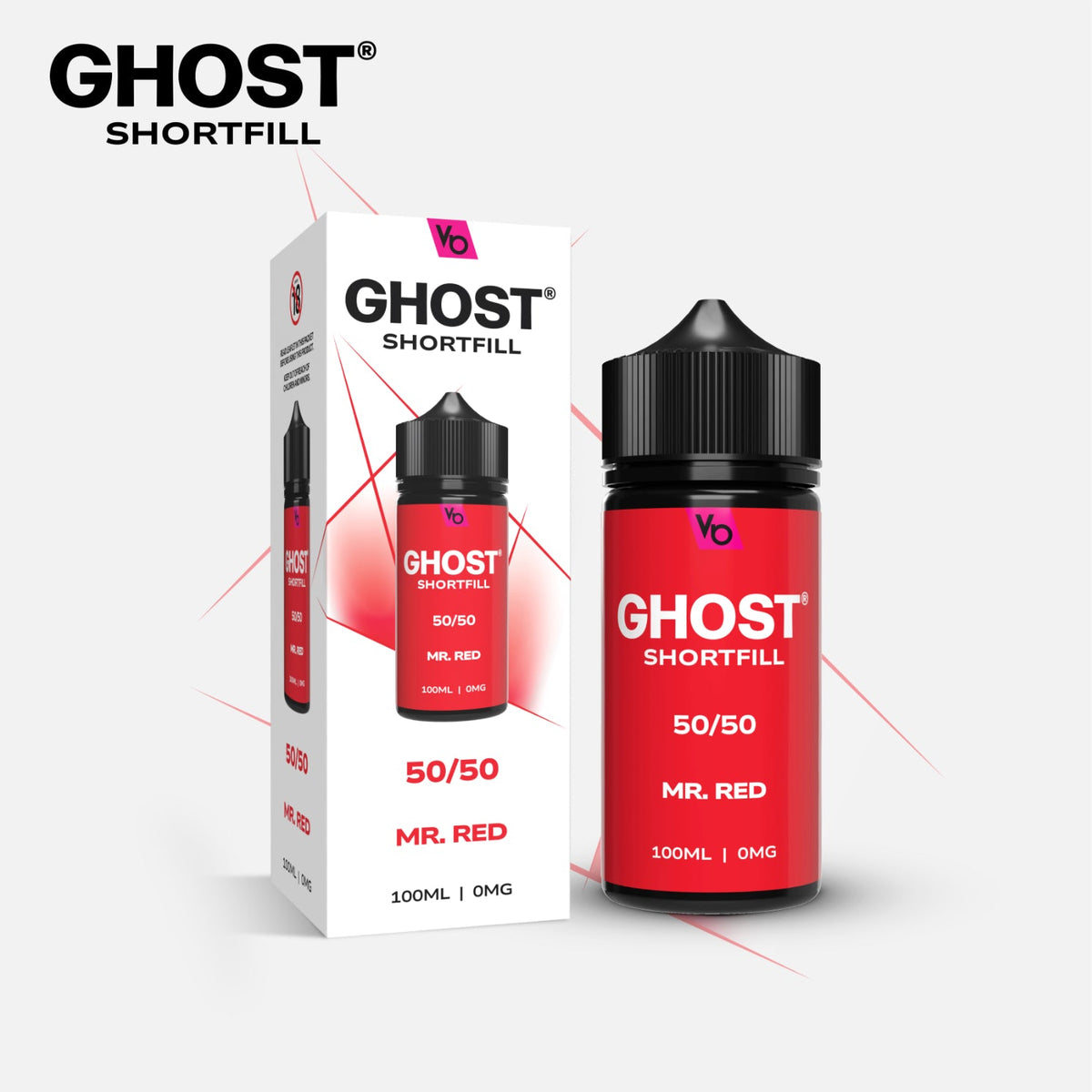 Vapes Bars Ghost Nic Salt 100ml Shortfill