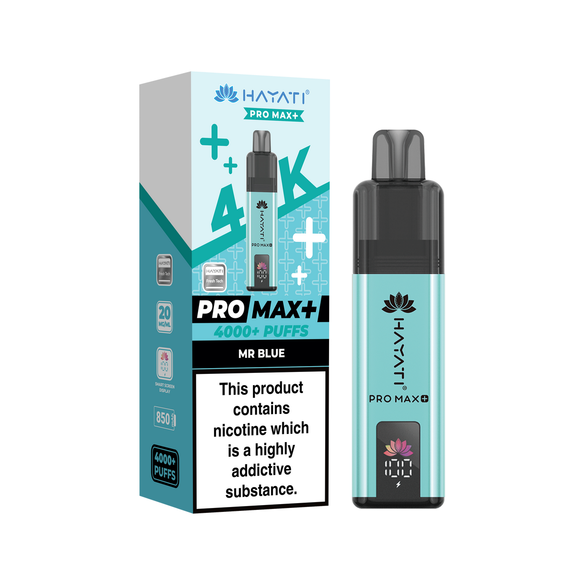 Hayati Pro Max+ 4K Prefilled Pod Kit - 20mg