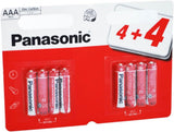 Panasonic Zinc Carbon AAA Batteries 8 Pack