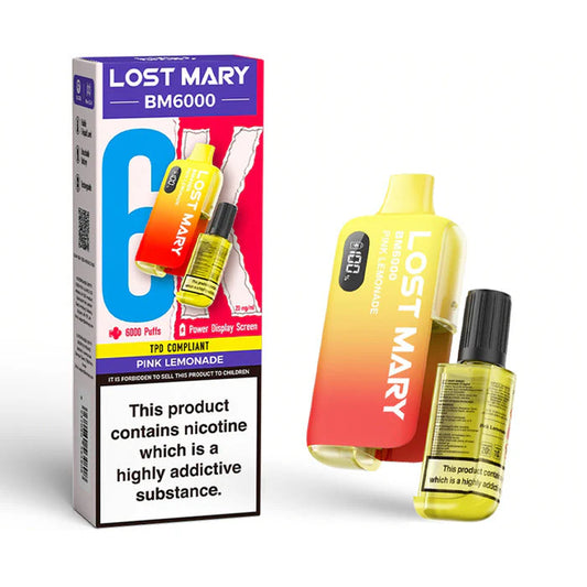 Lost Mary BM6000 Pink Lemonade Prefilled Pod Kit
