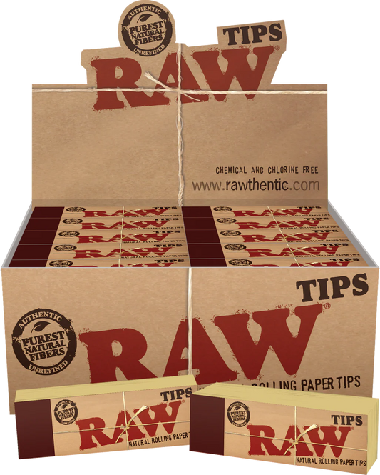Raw Original Natural Unrefined Filter Tips - 50 Booklets