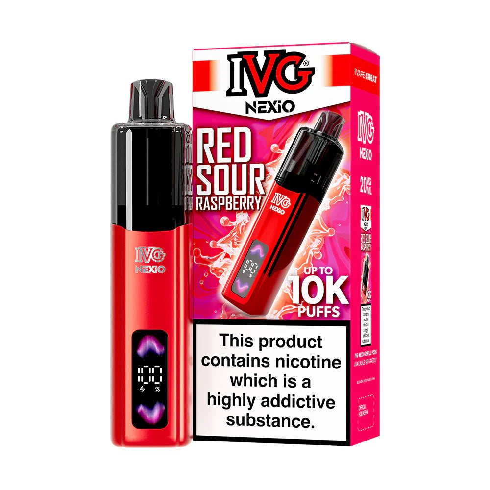 IVG Nexio Red Sour Raspberry Pod Vape Kit